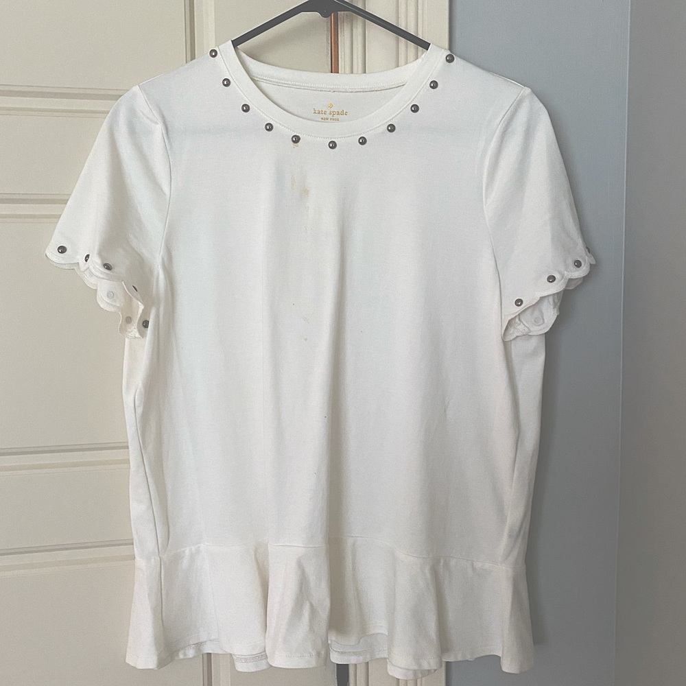 Kate Spade scalloped shirt